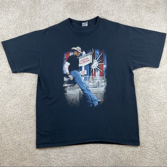 Vintage Other - Jason Aldean 2008 country music tour t-shirt
